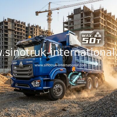 SINOTRUK HOHAN NEW HOWO 30 - 40 тонн RHD 10 колес Плитка для строительства Синий высокоэффективный подъем и разгрузка