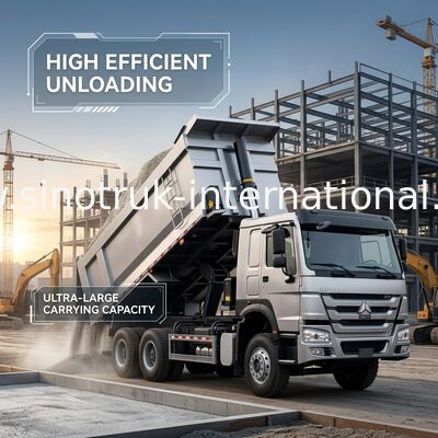 Двигатель с наклоном SINOTRUK HOWO 400HP 12 колес LHD 40Tons 30CBM ZZ3317V3567B1