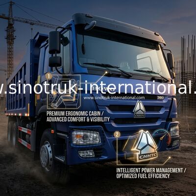 8X4 Blue Tipper Dump Truck 380hp 12 колес Белый H77L ZZ3317V3567B1 Тип U