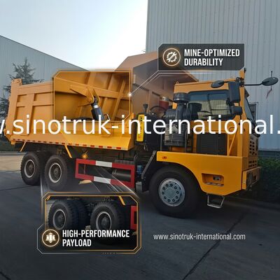 Самосвал LHD Tipper SINOTRUK сверхмощный с односторонним высокопрочным каркасным желтым цветом кабины