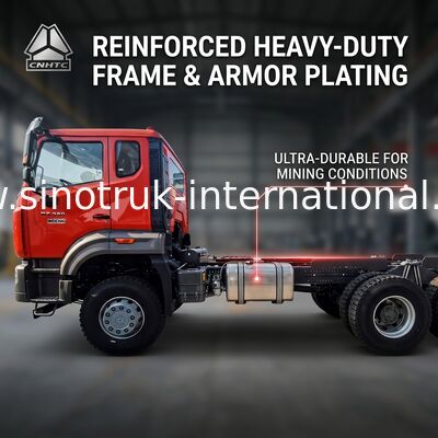 Sinotruk Новый Howo Tipper Dump Truck Шасси Weichai Двигатель 6 × 4 LHD Оранжевый цвет