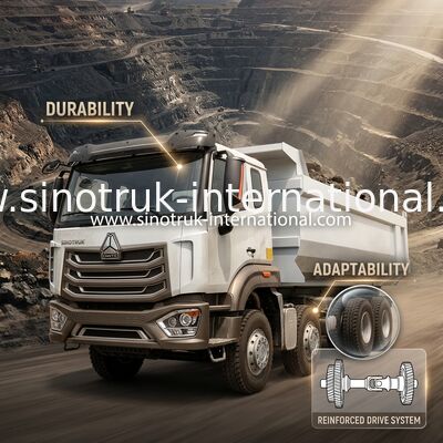 Самосвал HOWO N7 LHD 12wheels 8X4 400HP для минирования