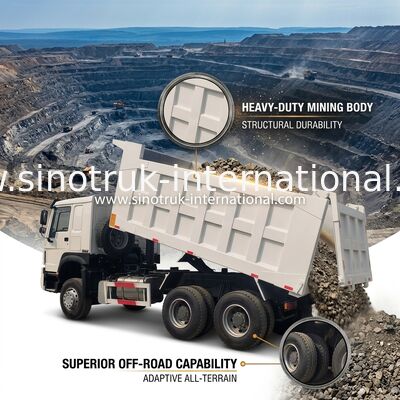 Sinotruk Howo Использованные грузовики с откидкой 371hp или 375hp 6 × 4 Ремонт
