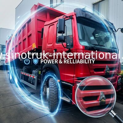 Sinotruk Howo Дэмпер 380hp 6 × 4 с гидравлическим цилиндром Hyva для добычи полезных ископаемых