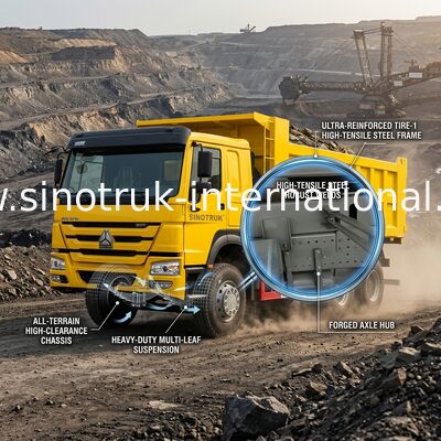 10 самосвала Tipper лошадиной силы 400HP HOWO колес расход топлива высокого низкий