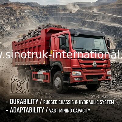 Красный самосвал 10 до HOWO SINOTRUK кубическая нагрузка 25 метра 25 - 40t ZZ3257N3847A