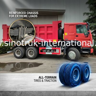 10 расход топлива лошадиной силы 400HP тележки Tipper колес LHD HOWO 6x4 высокий низкий