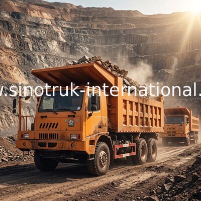 самосвал 371HP Tipper минирования 6X4 LHD 70 тонн SINOTRUK HOWO для горнодобывающей промышленности