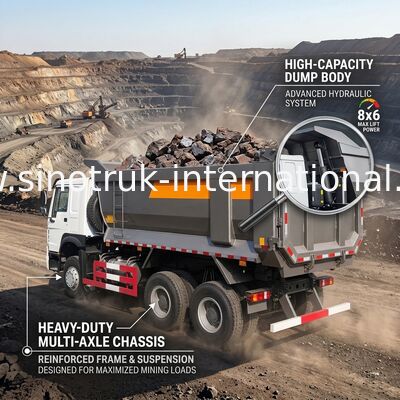 Самосвал SINOTRUK HOWO 25t 336HP 6X4 LHD 10 Tipper - 25CBM ZZ3257N3647A