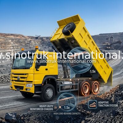 Высокий самосвал LHD 6x4 10wheels Tipper лошадиной силы 400HP HOWO