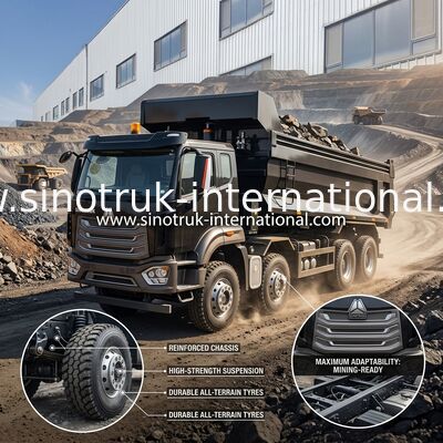 Самосвал RHD 8×4 Tipper 371HP SINOTRUK HOWO
