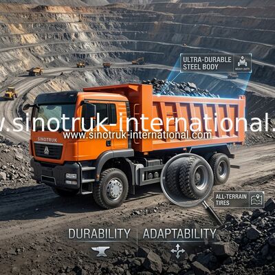 Оранжевое Sinotruk самосвал новое 371HP LHD Tipper Howo 6 x 4