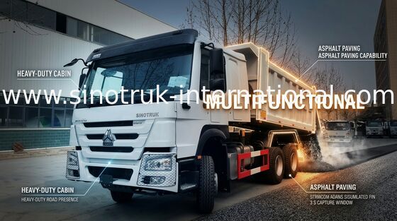 Колеса тележки Tipper 6X4 SINOTRUK HOWO 336HP LHD 10 25 тонн ZZ3257N3847B1
