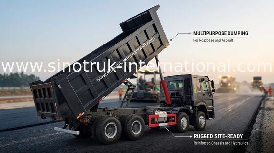 12 самосвал 400hp Sinotruk HOWO 8X4 колес для минирования