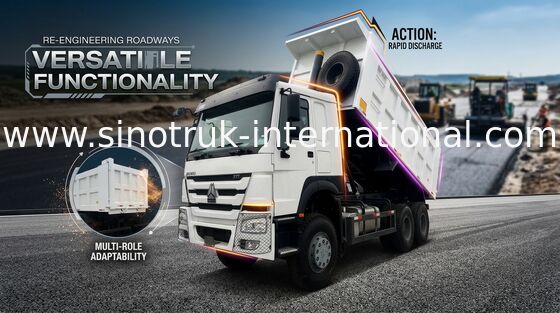 Мини-самосвал Howo 6x4 с левым рулем, 10 колес, 371 л.с.