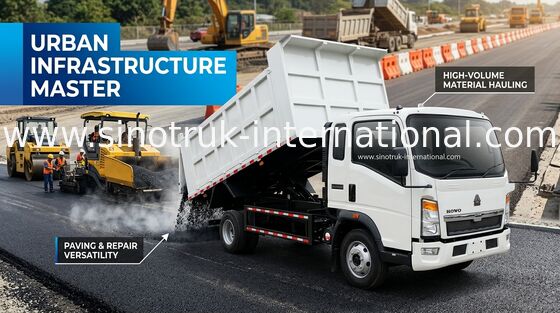 Самосвал Sinotruk Howo 116hp Tipper строительного бизнеса