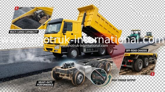 Самосвал 371HP LHD SINOTRUK HOWO 6x4 для минировать используя