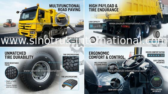 Минирование конструкции используя самосвал SINOTRUK HOWO 290HP LHD 6x4