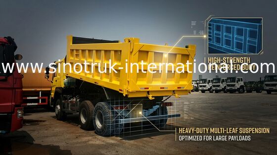 Сверхмощная тележка Tipper тонны автошины 6X4 Sinotruk Howo 30 до 40 вентральной поднимаясь радиальной