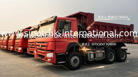 Тонна 10-25CBM ZZ3257N3847A тележки сброса 6X4 Sinotruk Howo LHD 371HP 25