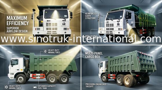 Сверхмощная тележка сброса LHD Tipper с односторонней высокопрочной каркасной кабиной