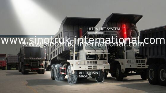 Высокая тележка сброса колеса тела LHD 6X4 10 груза ригидности с 70 тоннами емкости