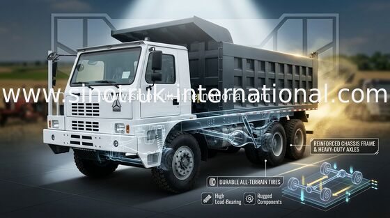 Тележка сброса RHD Tipper минирования SINOTRUK HOWO70 6X4 371HP 70tons ZZ5707S3840AJ