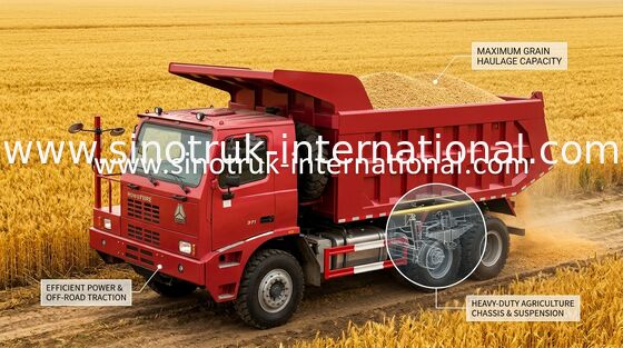 Тележка сброса 6X4 SINOTRUK HOWO 70 минируя LHD 371HP 70tons ZZ5707S3640AJ