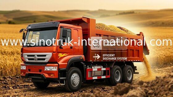 Тележка 6X4 336HP LHD 25-30tons ZZ3251N3641W принца сброса SINOTRUK золотистая
