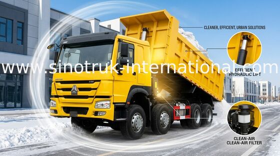Тележка сброса 371HP SINOTRUK HOWO 12wheels LHD 31tons 20-30CBM ZZ3317N3267W