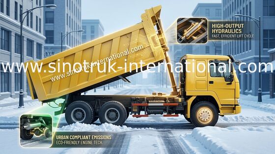 Тележка сброса SINOTRUK Tipper HOWO 6X4 LHD 371HP 25tons 10-25CBM ZZ3257N3847A