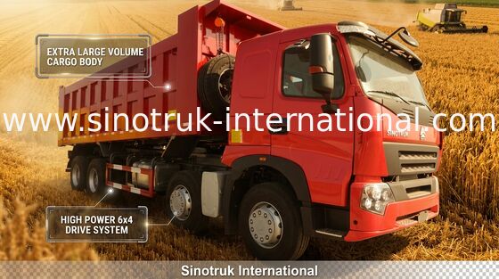 Тележка сброса Tipper SINOTRUK HOWO A7 371HP для конструкции ZZ3317N3867N1