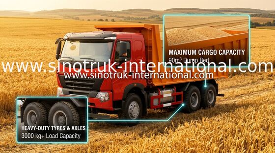 Тележка сброса SINOTRUK Tipper HOWO A7 336HP для горнодобывающей промышленности ZZ3257N3847N1