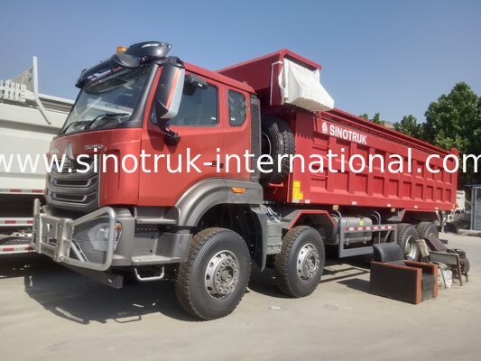 Sinotruk NX Tipper Dump Truck с двигателем 371 л.с., вместимостью 40-50 т и приводом 8 × 4 для тяжелого грузового транспорта Красный