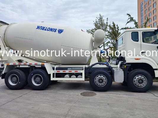 Тяжелый грузовик HOWO 8x4 16m3 Бетонный смеситель Грузовик 371HP Двигатель PMP Уменьшитель скорости для строительства