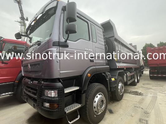 Тяжелый грузовик HOWO TX 8X4 400 л.с. Двойная 16Т задняя ось Двойная 9,5Т серый