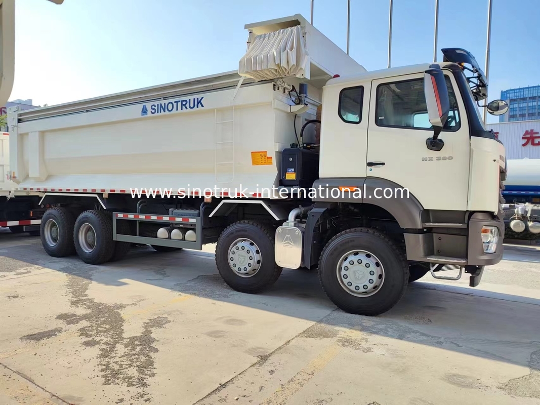 Sinotruk Hohan Новый HOWO Дэмп-грузовик N7 6 × 4 10 колес 380hp RHD U Тип Автоматическая брезент