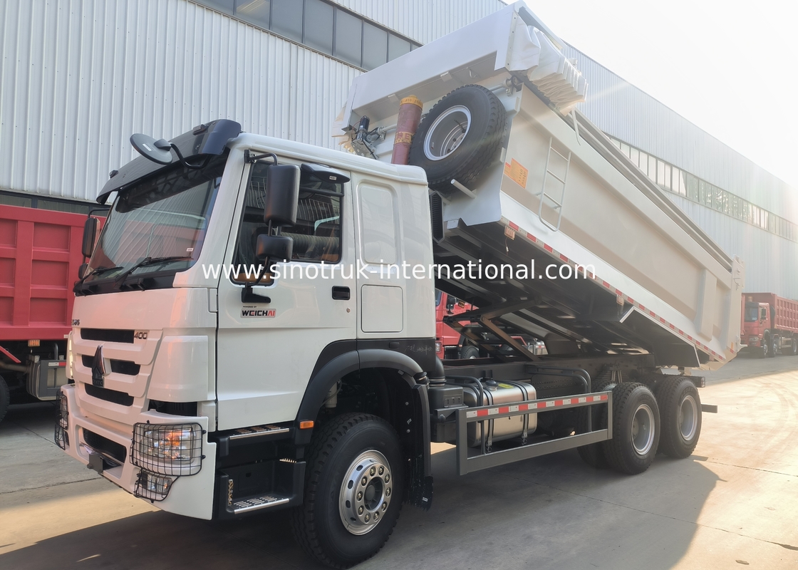 Sinotruk Howo Tipper Dump Truck 400hp 6 × 4 U-образный поддонык с автоматической брезентой