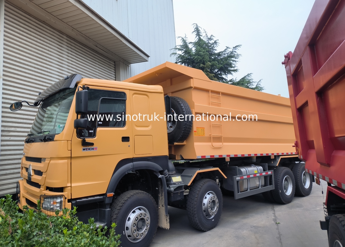 Sinotruk Howo Дэмпер Дэмпер 8 × 4 Lhd 12 колес U-образный корпус Euro 2