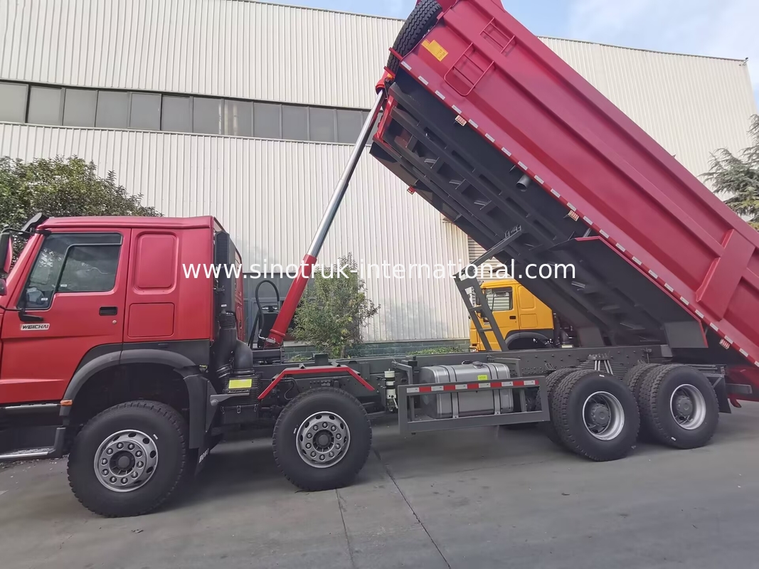 HOWO 12 колес Sinotruk 8X4 Дэмп-Трук 400hp Для добычи полезных ископаемых Контейнер типа LHD U