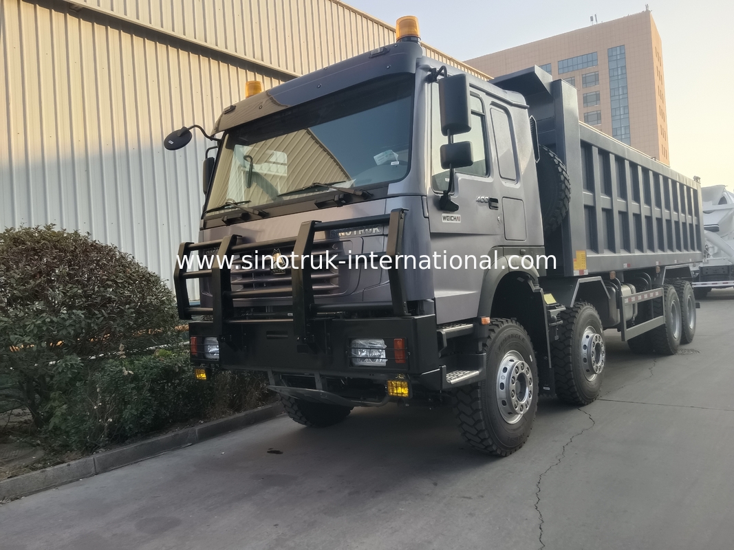 Двигатель с наклоном Sinotruk Hohan 400hp 10 колес Lhd 40 тонн 20-30cbm ZZ3317N356JB1 серый