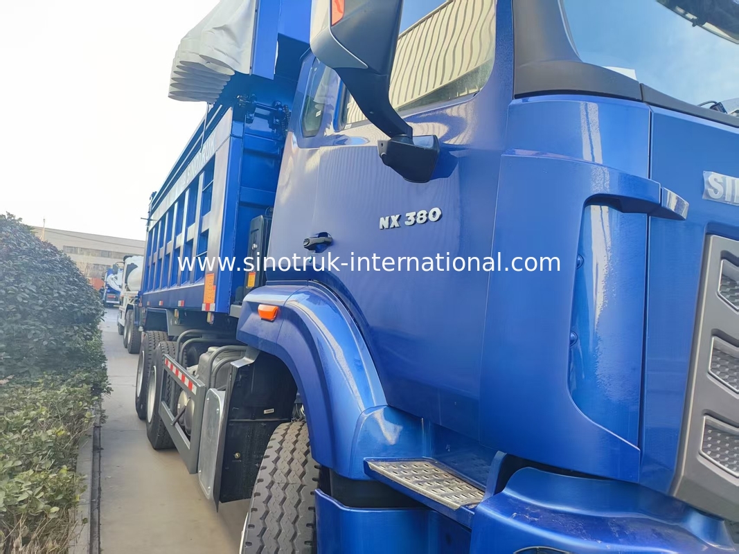 Мощный универсальный HOWO 6x4 380 HP Синий грузовик с 20CBM квадратной грузовой коробкой и водонепроницаемой брезентной пересадкой