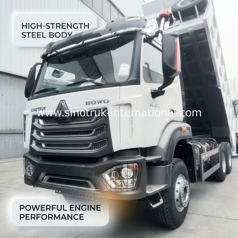 Самосвал SINOTRUK HOHAN New Howo с двигателем 371 л.с., полным приводом 6x4 и объемом кузова 19-20 куб.м.
