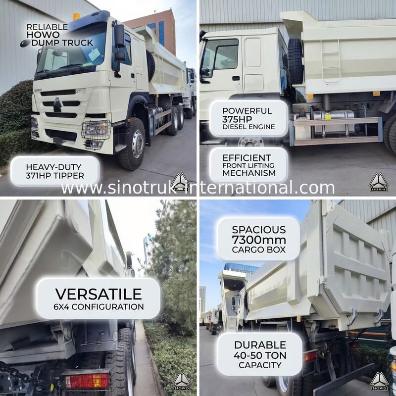Устойчивый HOWO 6×4 371HP 20CBM Белый мусоровоз с высокопрочным стальным корпусом для тяжелой работы