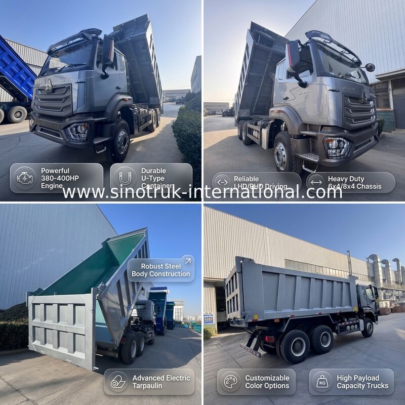 SINOTRUK HOHAN Новый Howo Tipper Dump Truck Средний подъем 6 × 4 RHD Грузовой ящик 19-20CBM