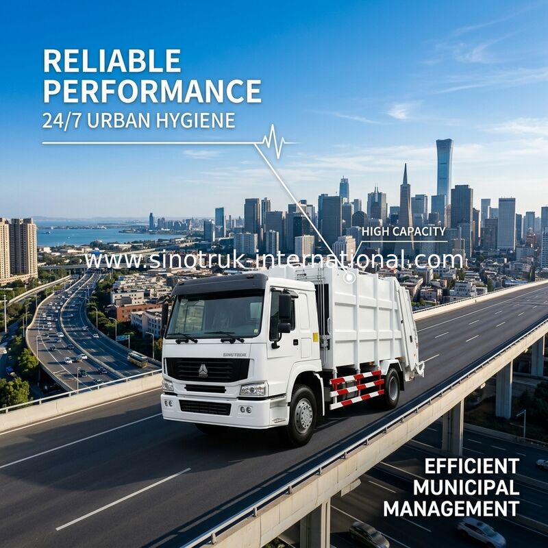 Корабли собрания отброса тележки/Compactor отброса затяжелителя International задние