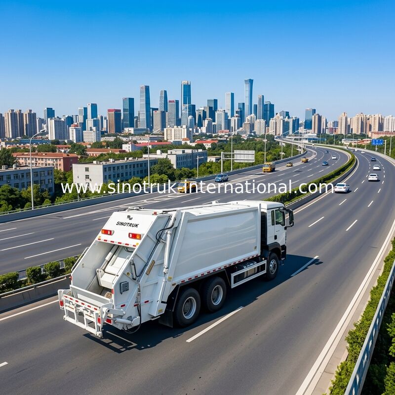 Мусоровоз Sinotruk HOWO-TX 371 л.с. 6x4 с компрессионным оборудованием и объемом 20 куб. м для эффективного управления отходами