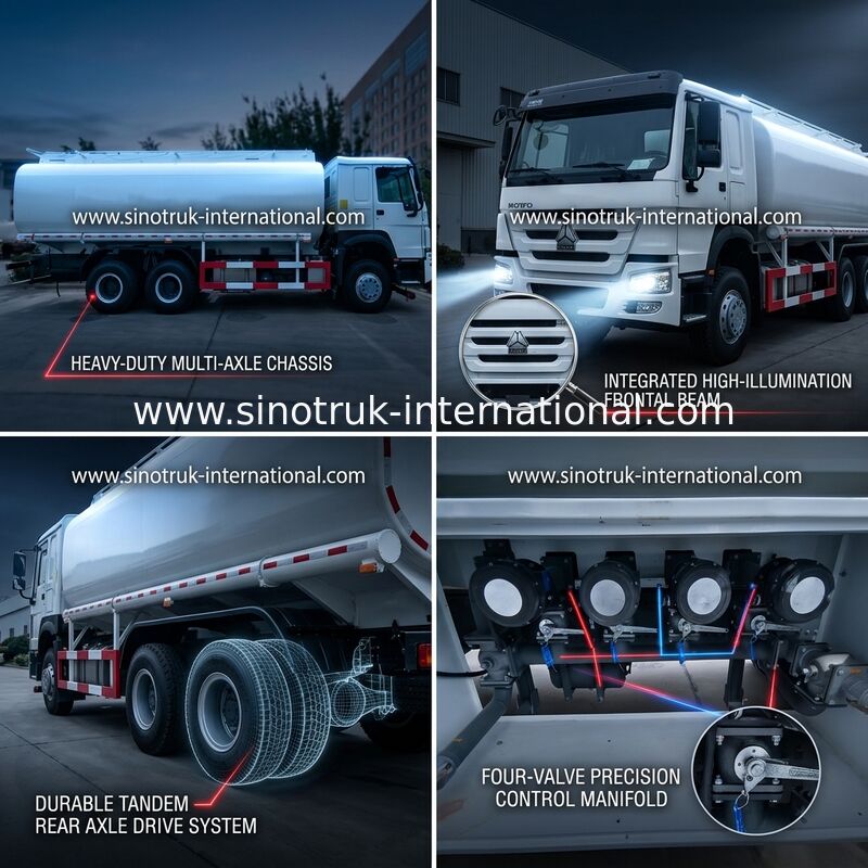 Тележка масляного бака 400HP колес HOWO 6×4 10 20CBM для транспорта