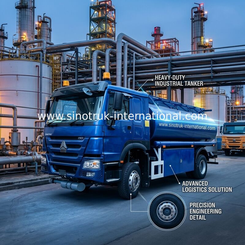 Нефтяной танк мощностью 300 л.с. и шасси SINOTRUK для эффективной транспортировки нефти