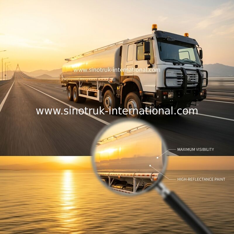 SINOTRUK HOWO Red 371HP 8×4 12Wheels Автоцистерна большой емкости 30CBM